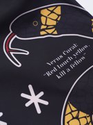 MANTO CORAL FIGHT SHORTS-black